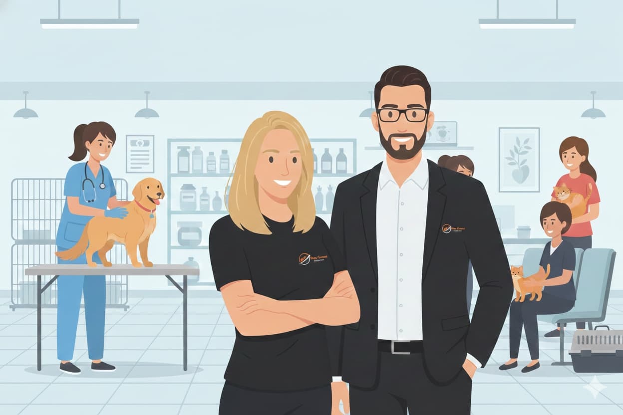 Equipe Dias Gomes apoiando clinicas veterinarias